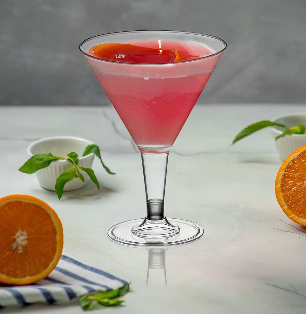 Plastic Martini Glasses