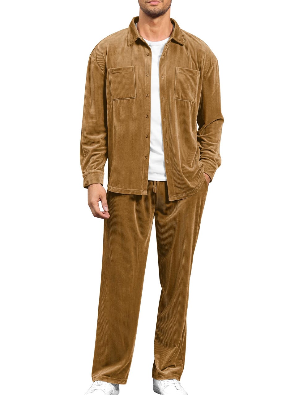 Corduroy Button Down Set