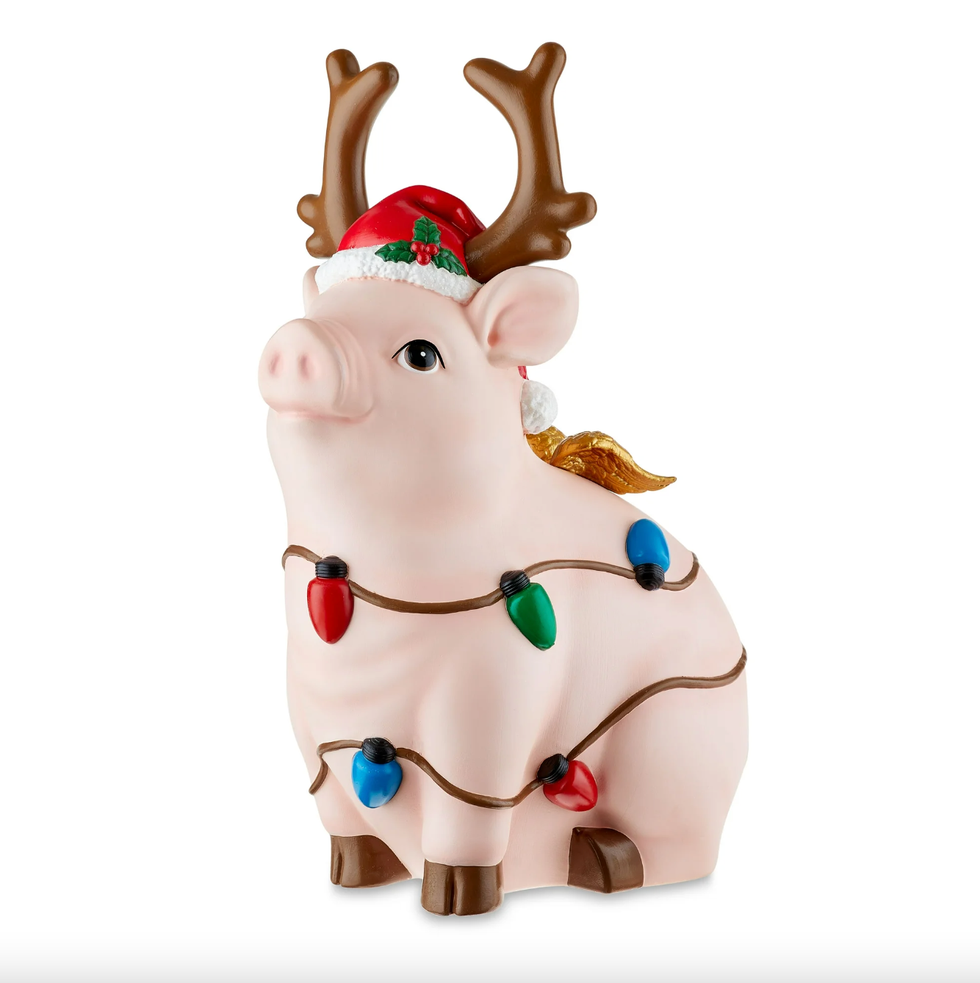 HOLIDAY TIME deals 24 Inch Light-up plastic yellow reindeer,