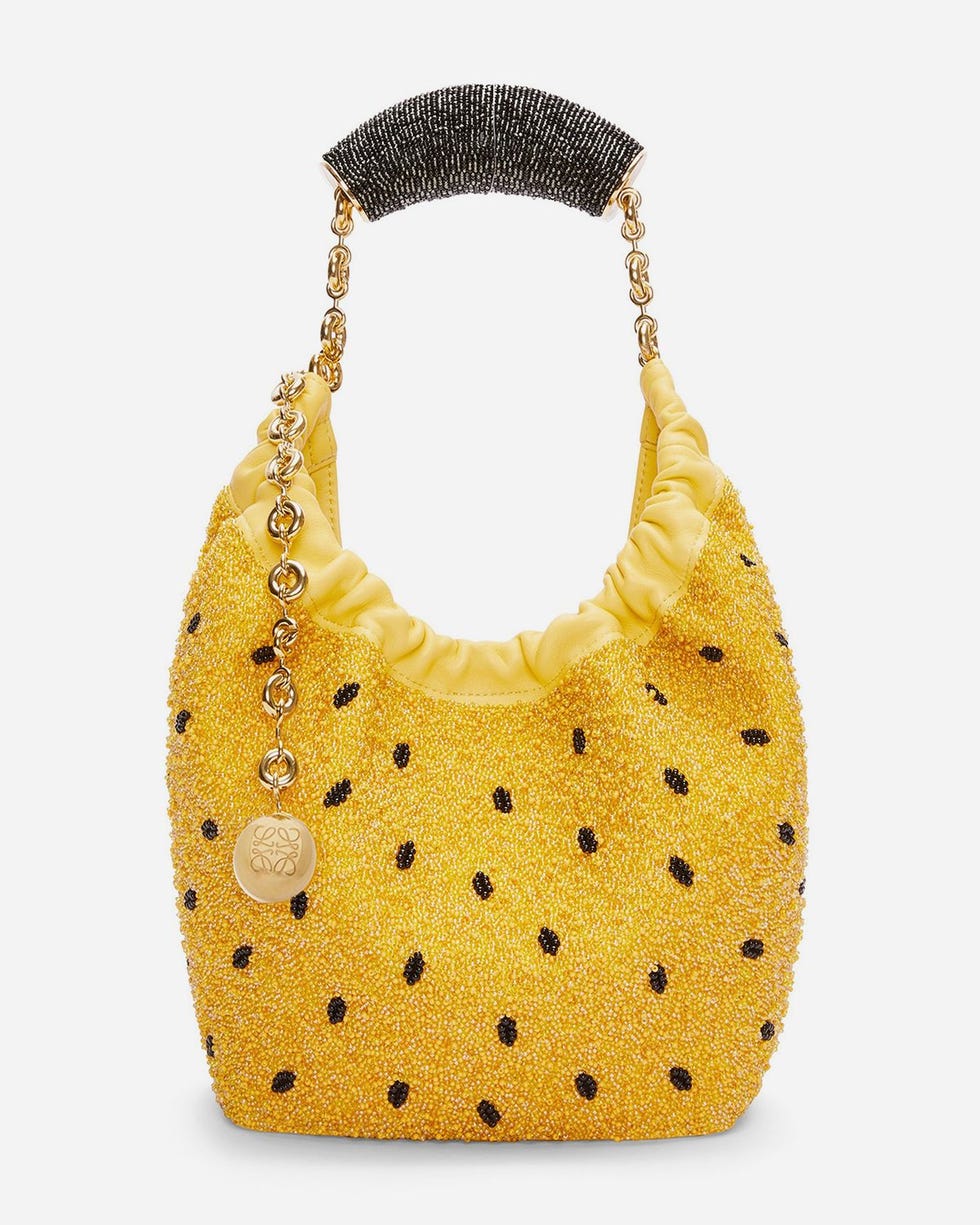 Mini Squeeze Bag in Beaded Leather