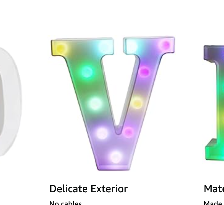 LED Marquee Letter Light