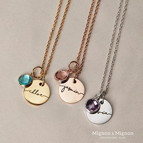 Personalized Birthstone Name Necklace