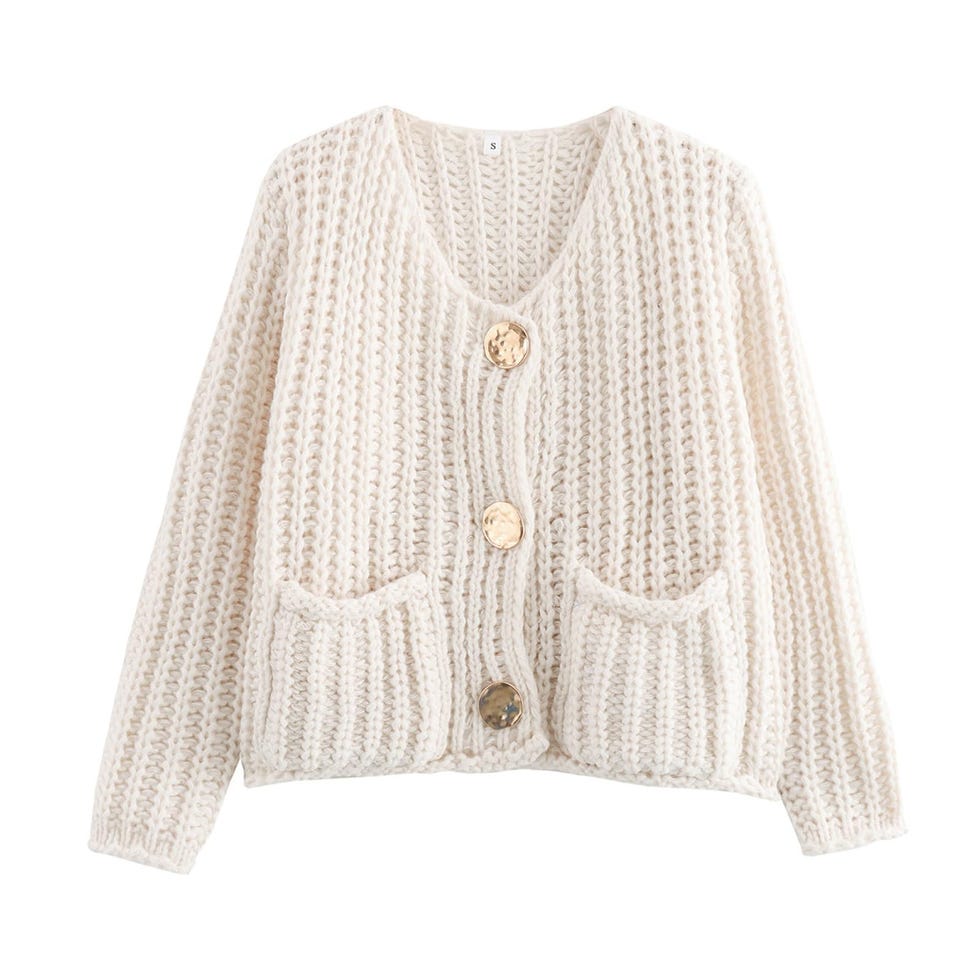 Chunky Crochet Knit Cardigan