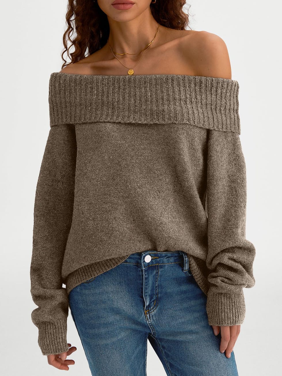 LILLUSORY Off The Shoulder Sweater