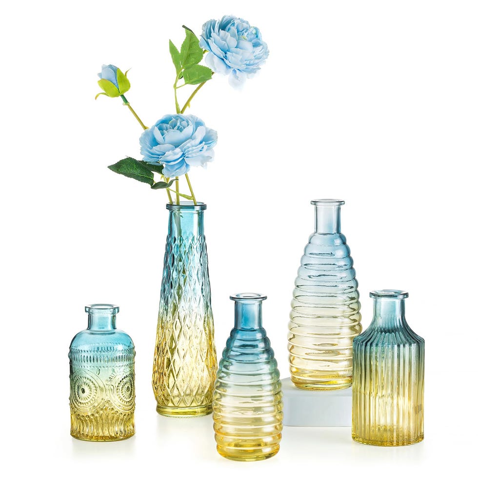 Jarrones de cristal de colores