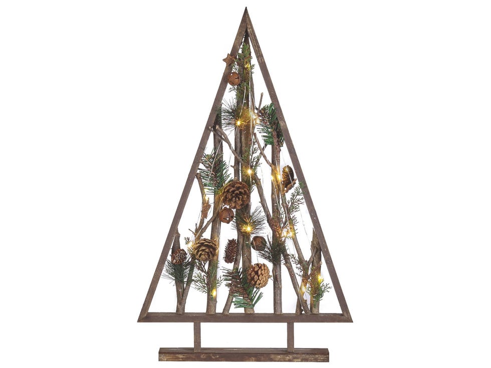 Árbol de Navidad desestructurado de madera