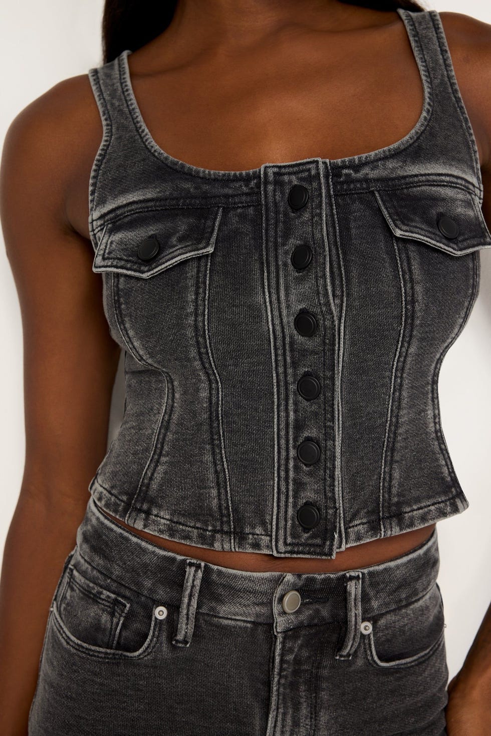 Jeanius Bustier Vest