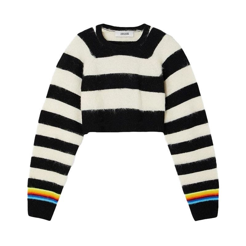 Striped Wool-Blend Sweater