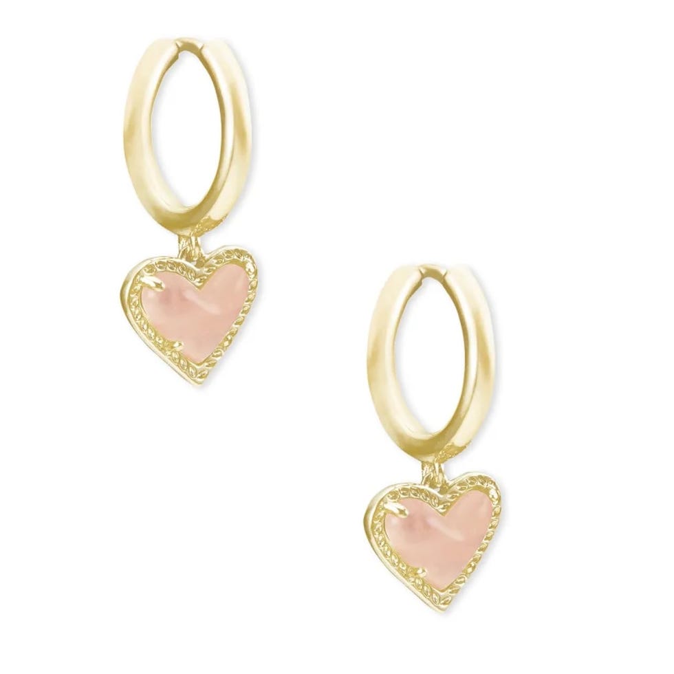 Ari Heart Huggie Earrings