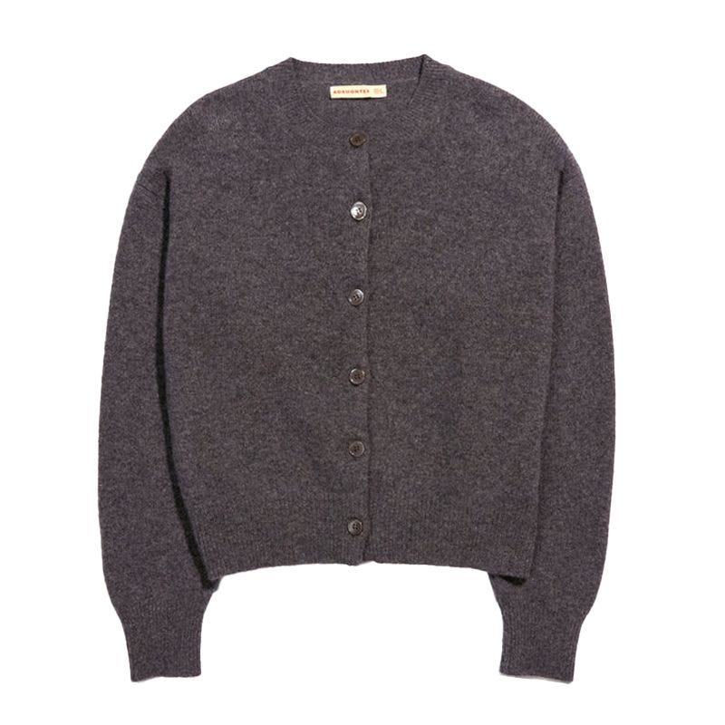 Gray Ada Crewneck Cardigan