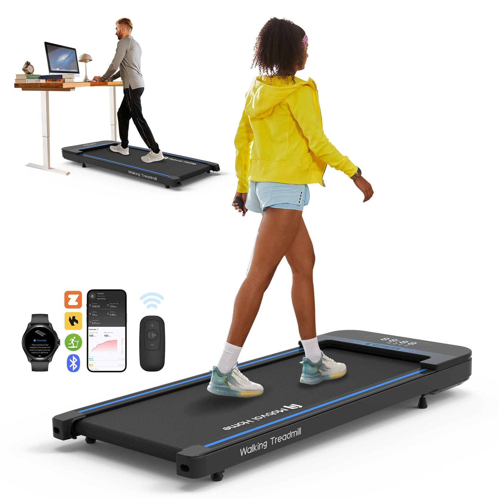 Small running pad treadmill popular automatic electric