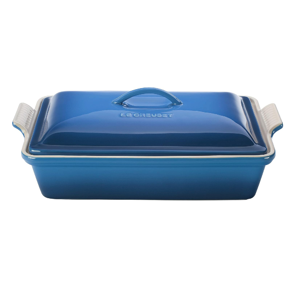 Le Creuset Stoneware Heritage Covered Rectangular Casserole, 4 qt. (12" x 9"), Marseille