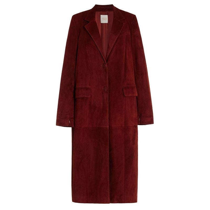 Long Run Suede Coat