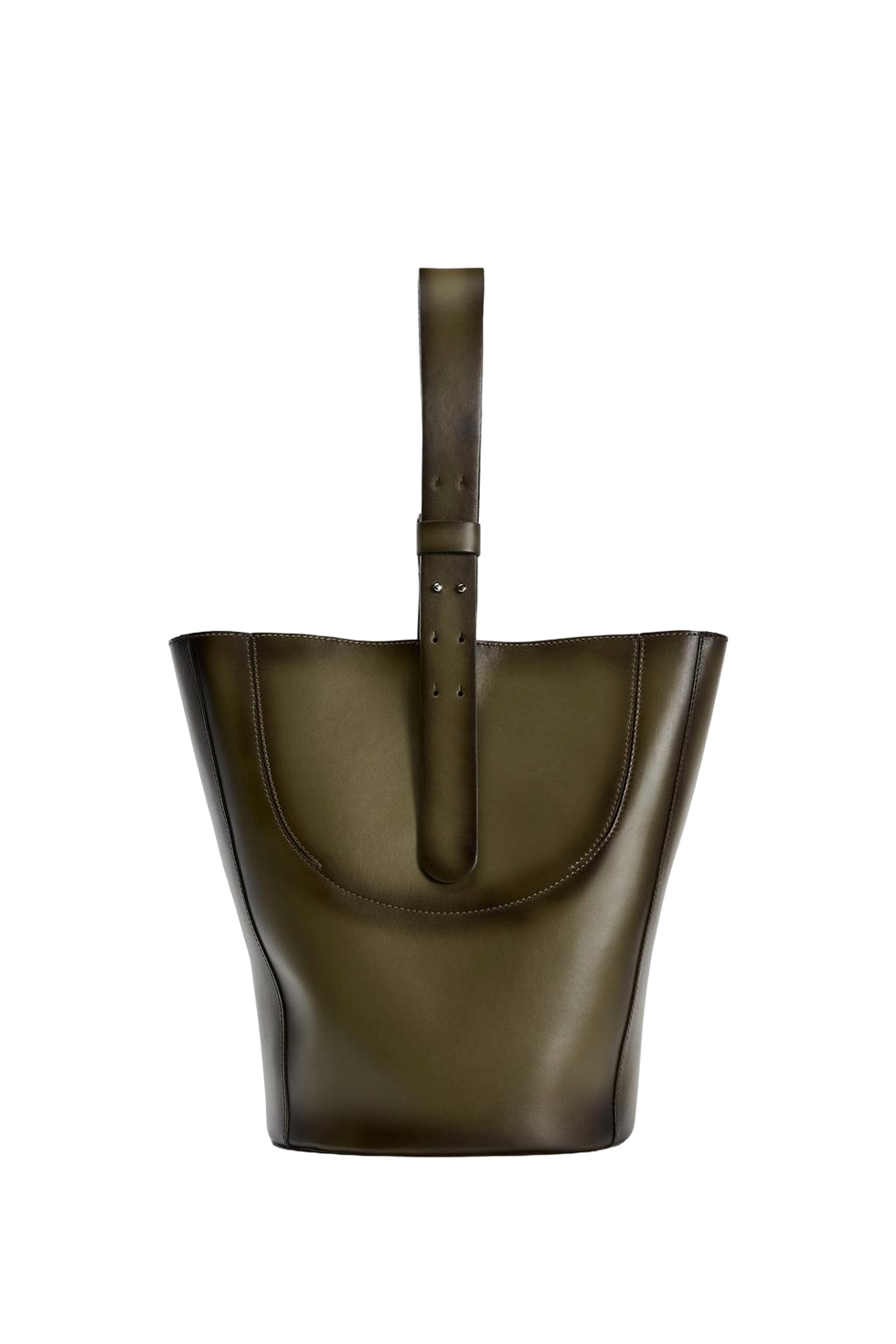 Large Leather Bucket Bag