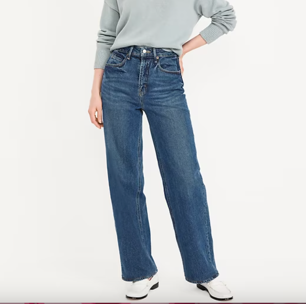 Extra High-Waisted Sky-Hi Wide-Leg Jeans