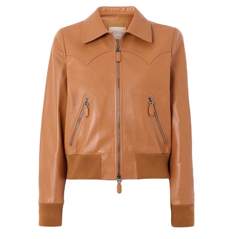Leather Bomber Jacket