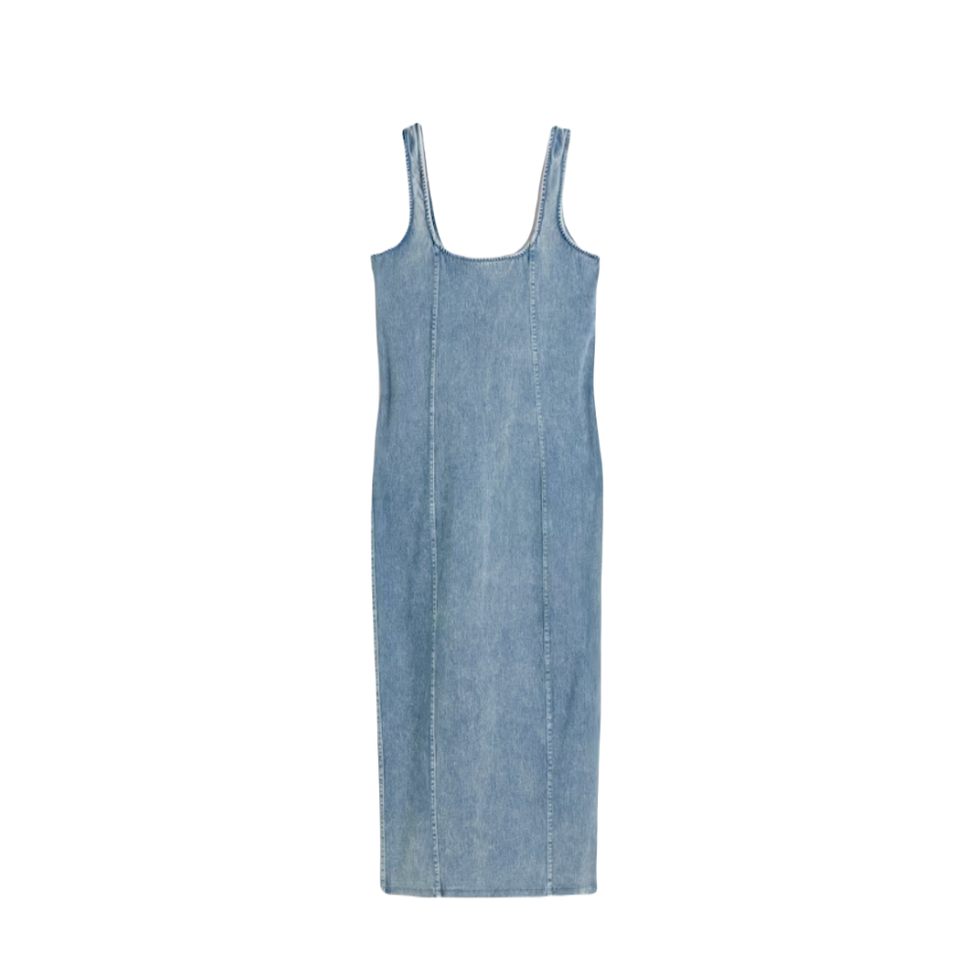 Soft denim midi dress 