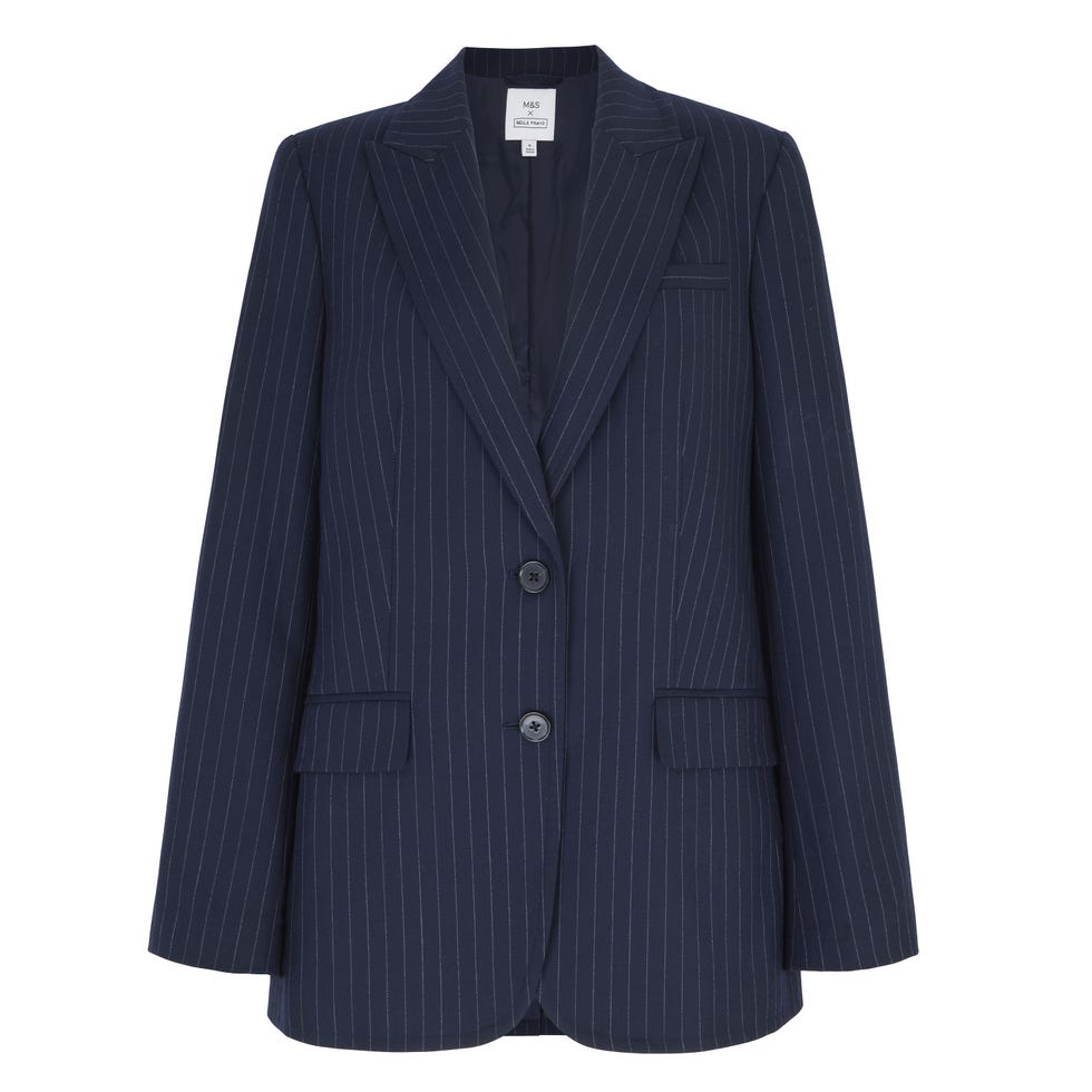 X Bella Freud Pinstripe Blazer