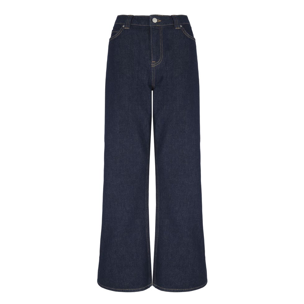 X Bella Freud Wide Leg High Rise Jeans