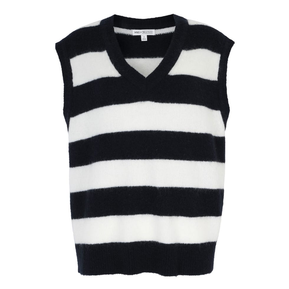 X Bella Freud Merino Rich Wool blend with Mohair Vest