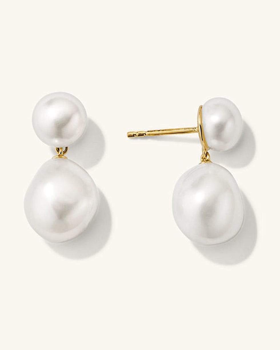 Bold Pearl Drop Earrings