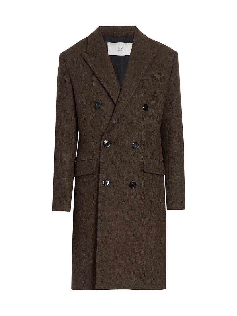 Double-Breasted Wool Coat 