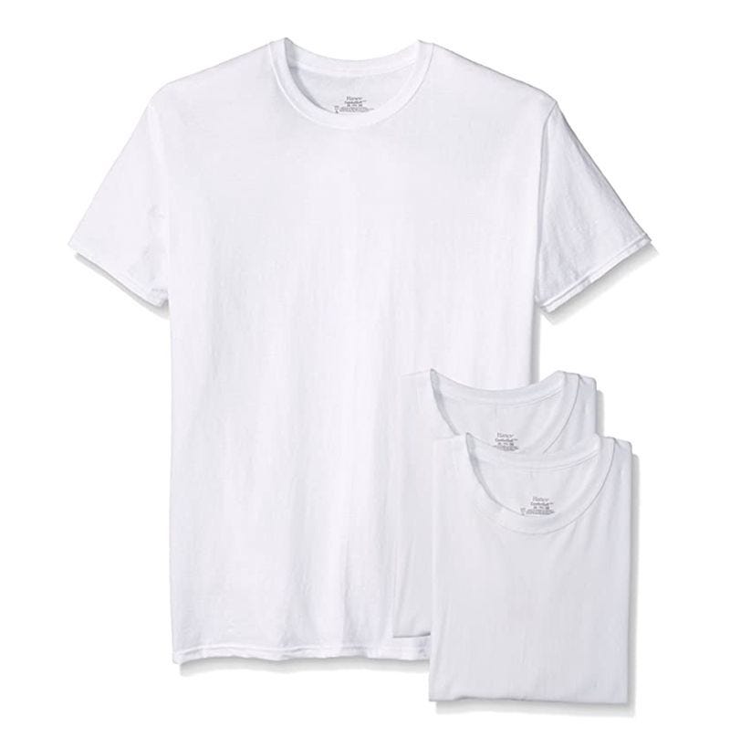  Men's Cotton Moisture-Wicking Crew Tee, 3-Pack