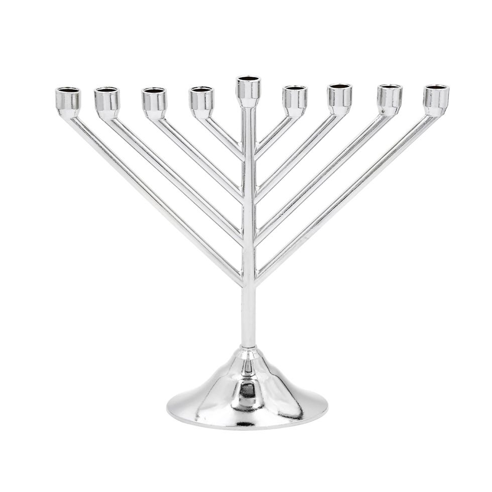 Silvertone Menorah