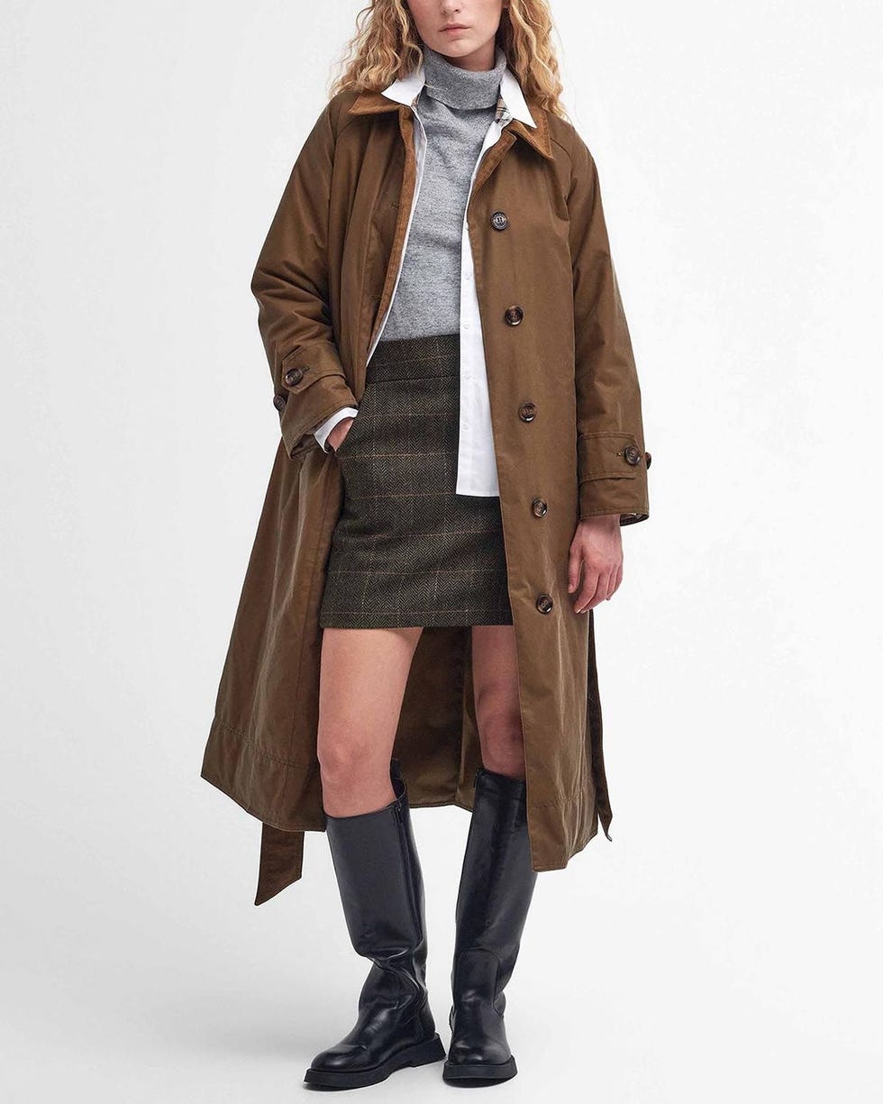 Marianne Waxed Cotton Trench Coat 