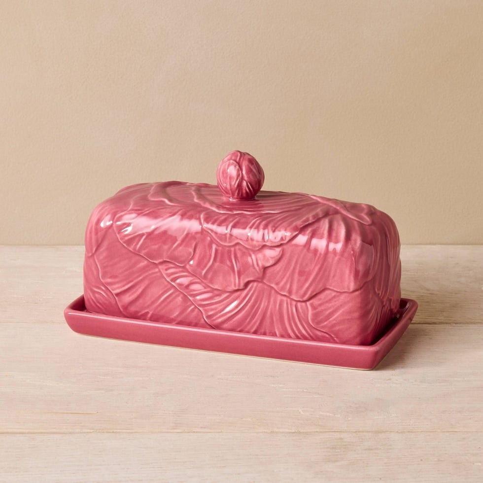 Stoneware Cabbage Butter Dish