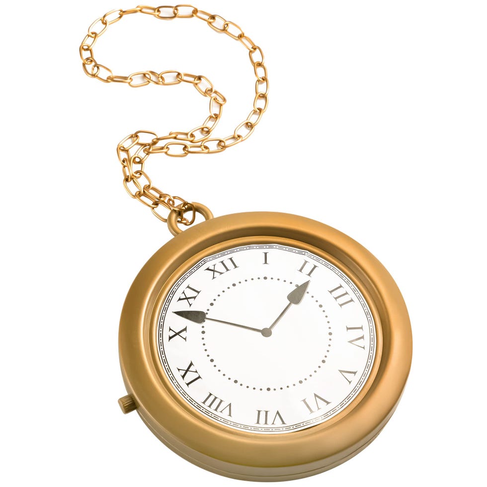 Jumbo gold watch necklace