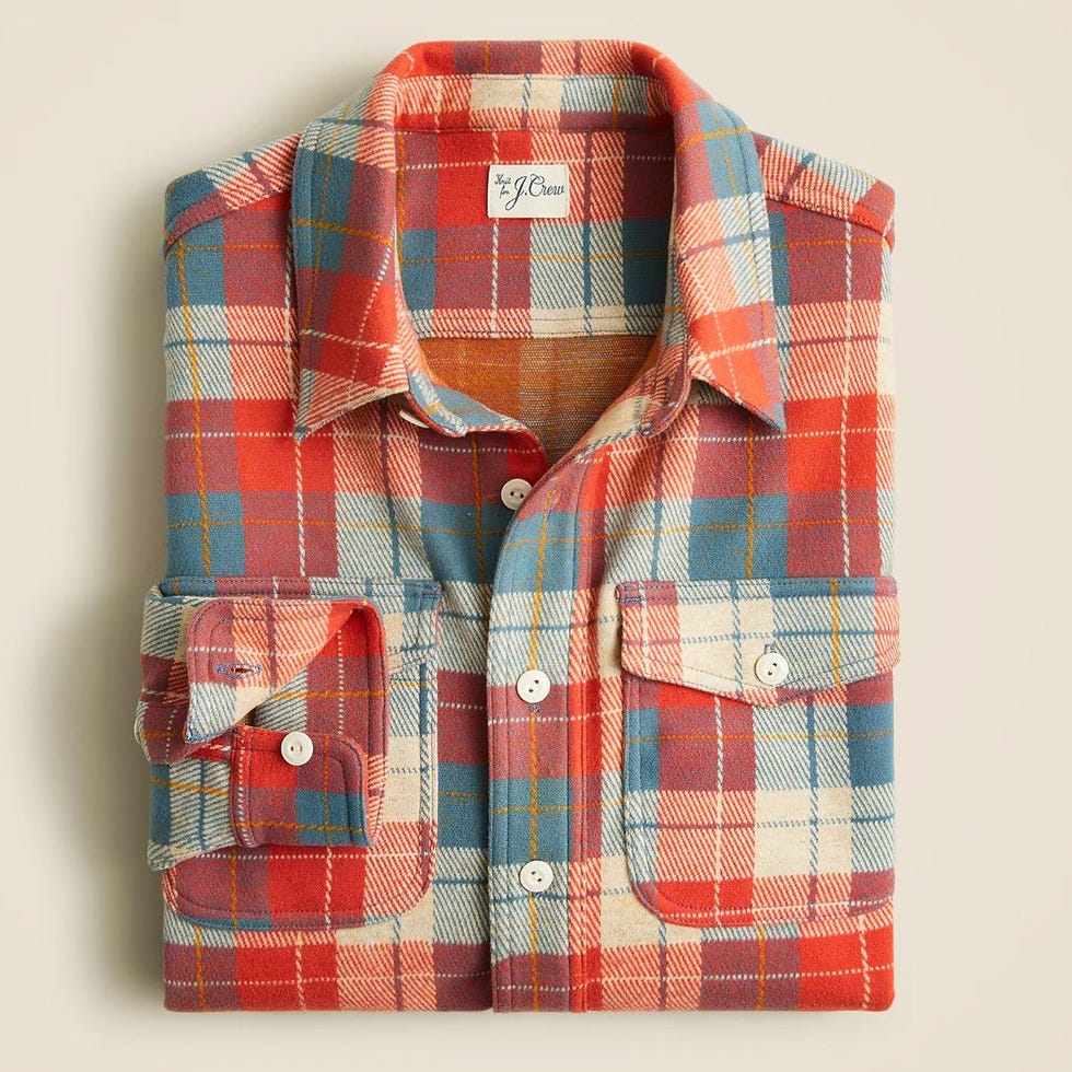 Seaboard soft-knit shirt in plaid