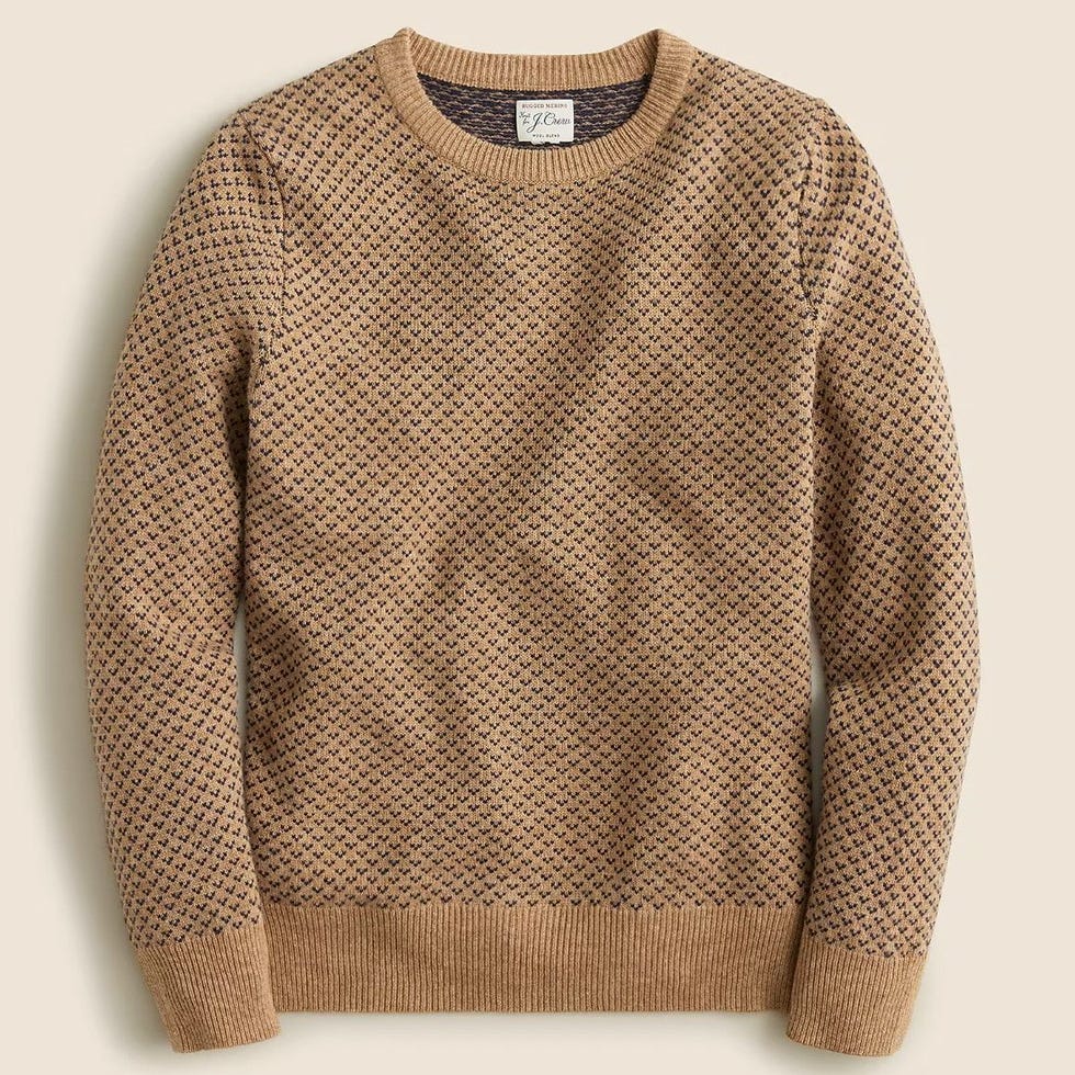 Merino wool-blend tipped sweater