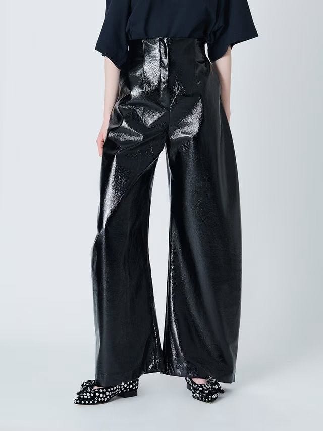 Curved Naplak Trouser