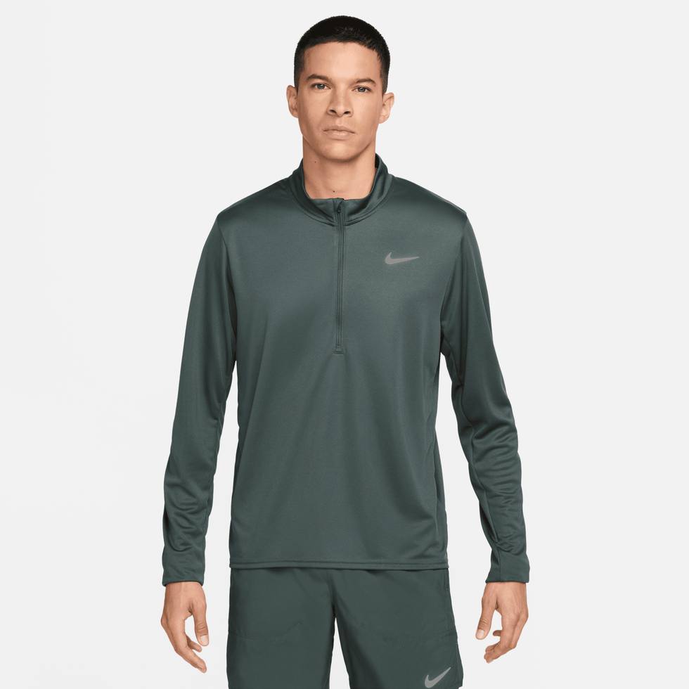  Pacer Dri-FIT con media cremallera para hombre en color verde