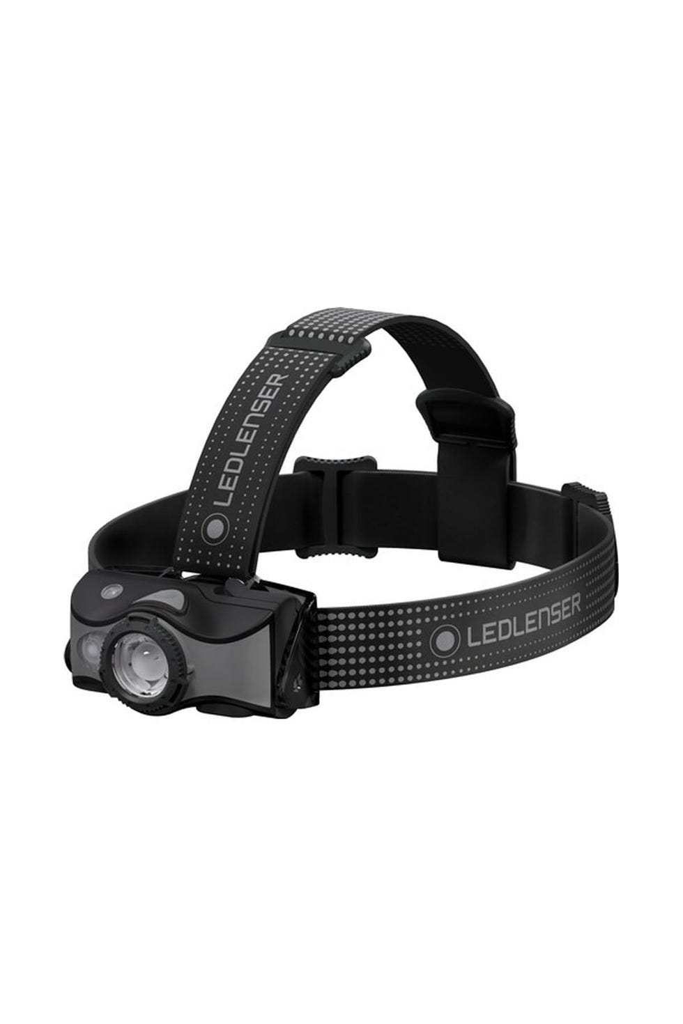 Ledlenser MH7 Torcia frontale LED da outdoor, nera/grigia, ricaricabile con batteria, 600 lumen, autonomia fino a 60 ore, luce rossa, possibile uso con 2 batterie AA, blocco per il trasporto