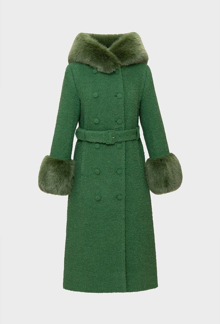 Shrimps Dallas Coat Ivy Green