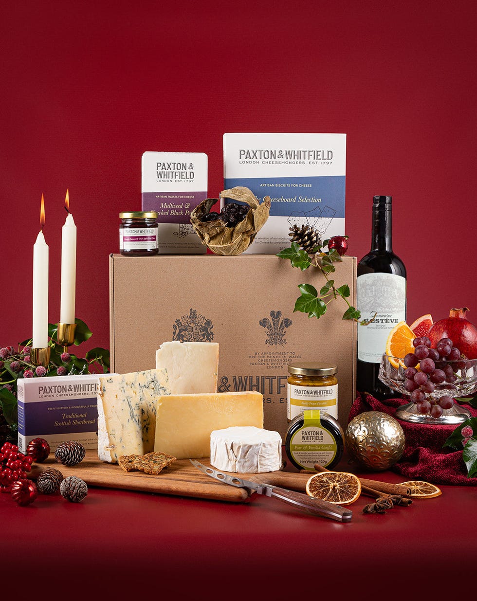 The Clarence Cheese & Wine Hamper