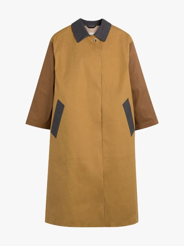 Bowland Autumn Bonded Cotton Long Coat