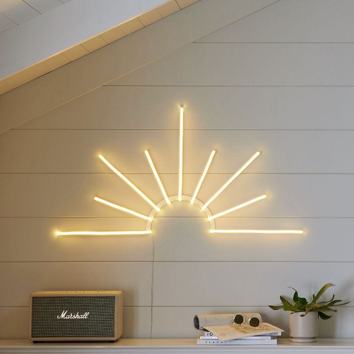 Sun Burst LED Wall Light