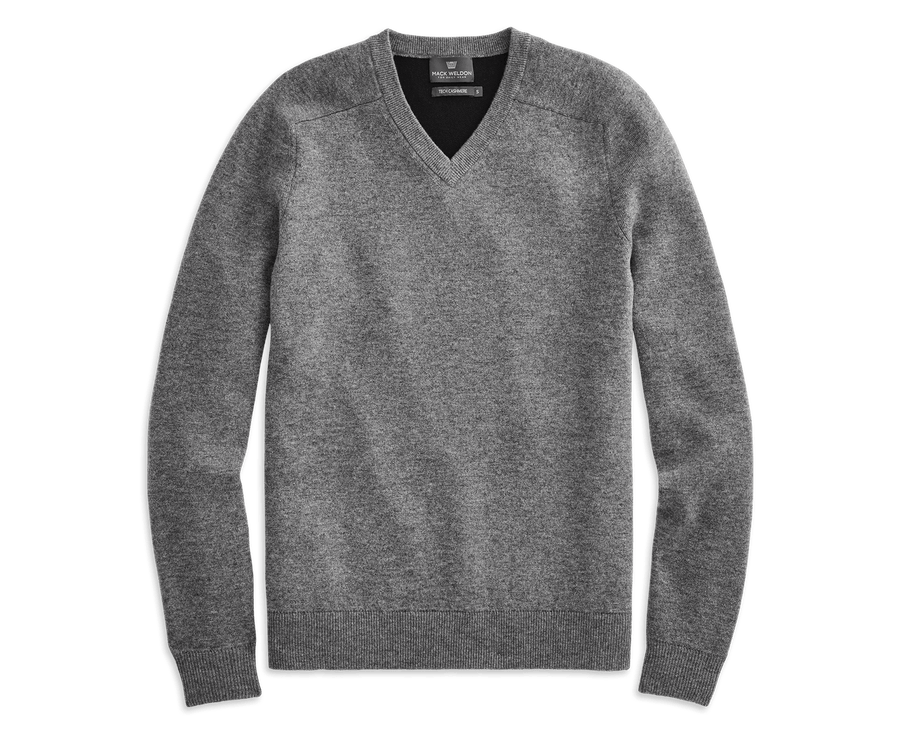 Tech Cashmere V-Neck Sweater