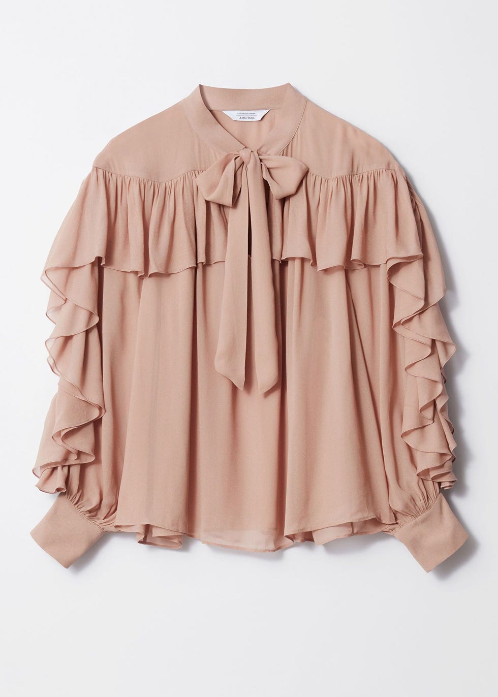 Ruffled Bow-Detailed Blouse