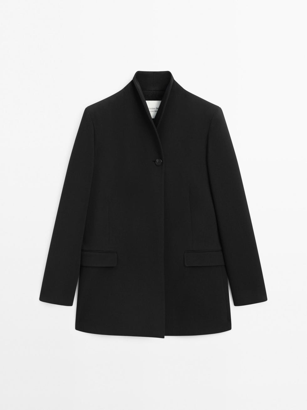 Wraparound collar coat 