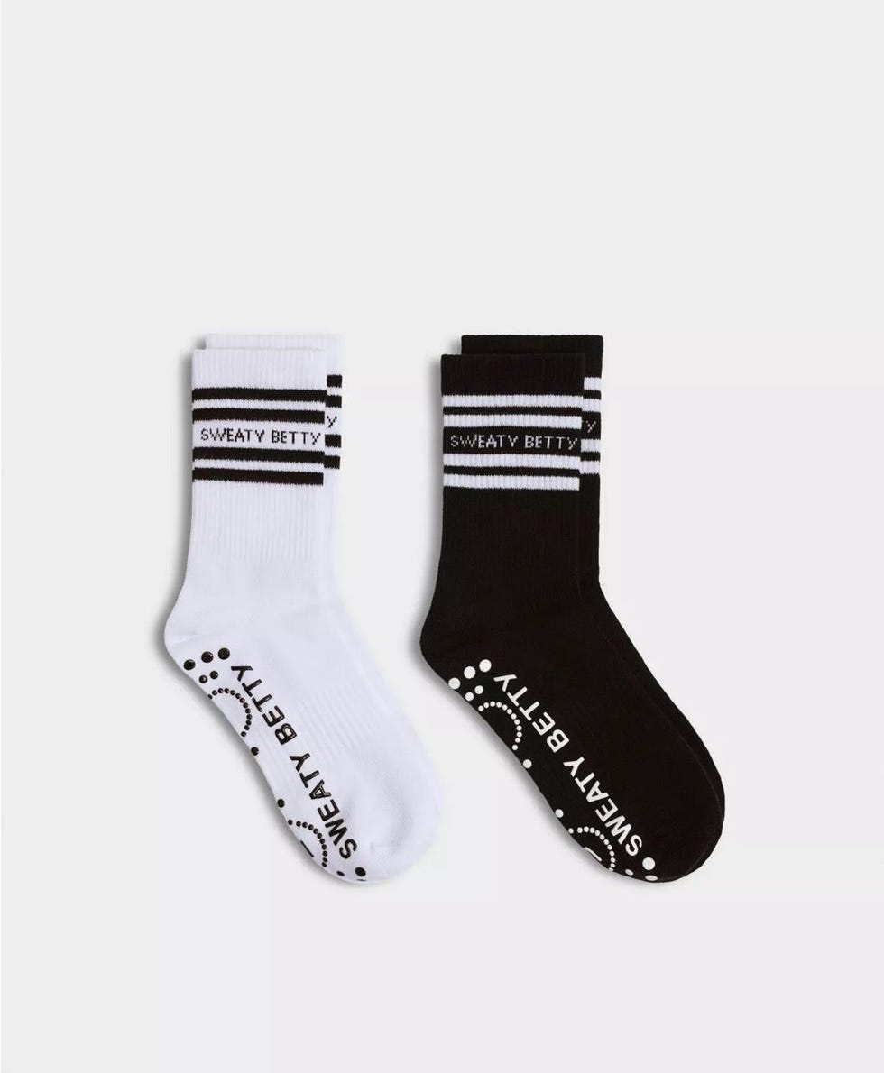 Mid Length Ankle Gripper Socks 2 Pack