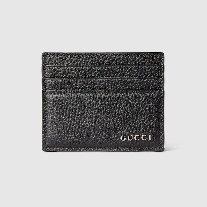 Black Leather Card Case