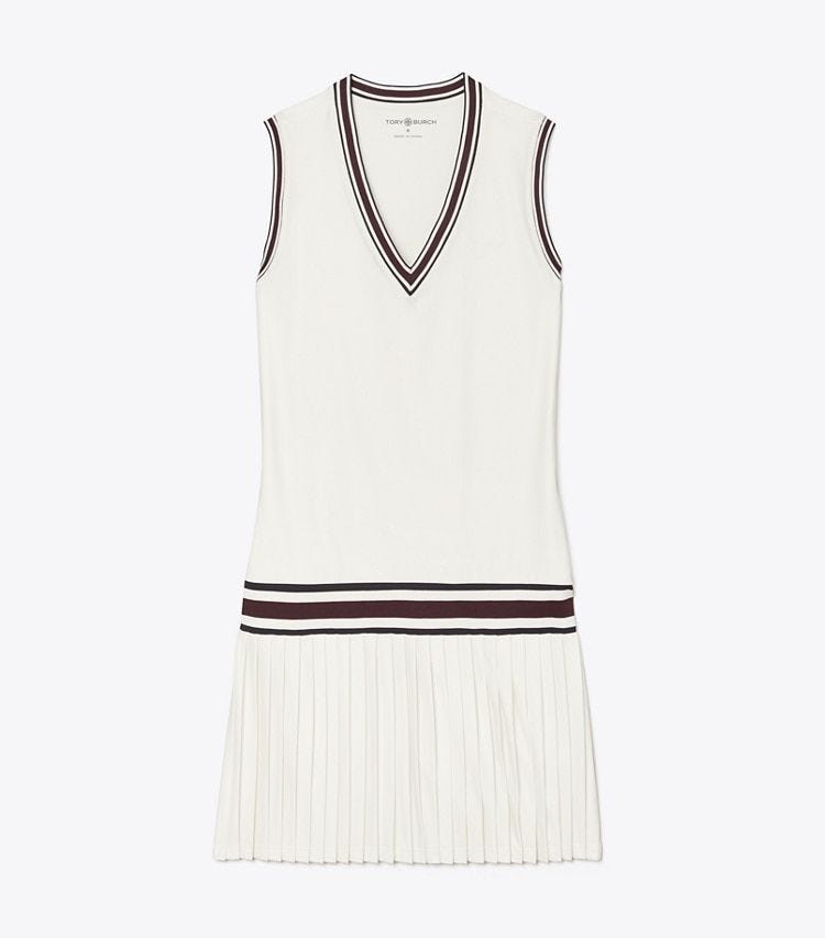 Gaun Tenis Performa V-Neck