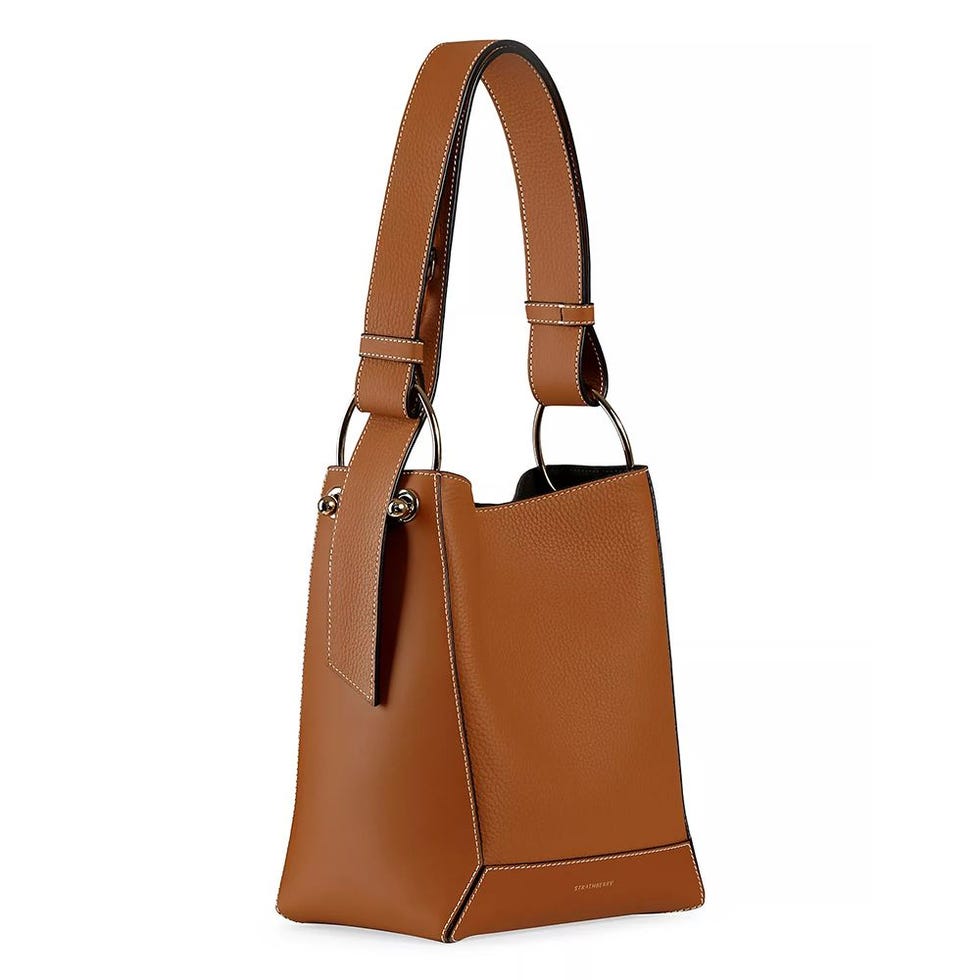 Lana Midi leather bucket bag