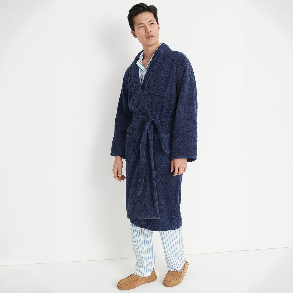Men's Calf Length Turkish Terry Robe