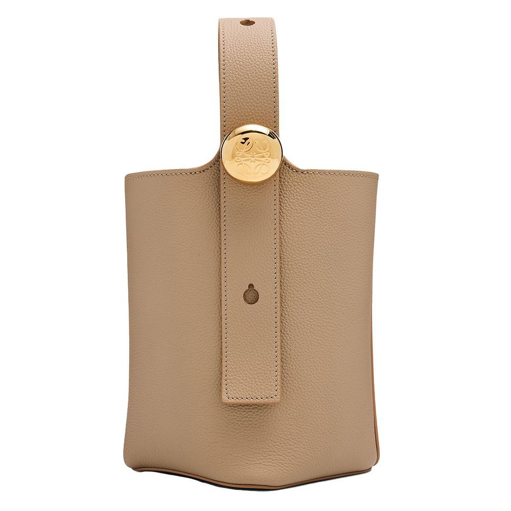 Bucket bag in imitation khaki leather and Liberty wiltshire offers