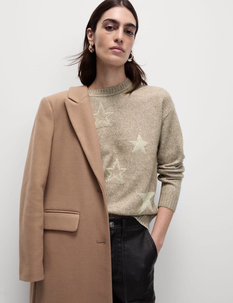 Star Crew Neck Relaxed Fit Jumper